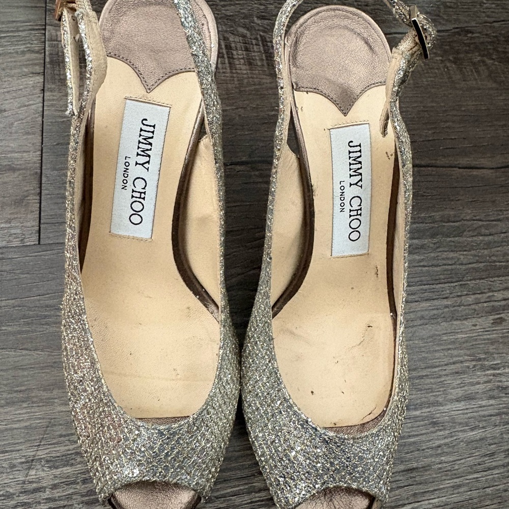 Jimmy Choo Glittering Slingback Heels